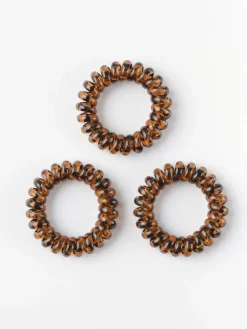Accessoarer>Lindex 3-Pack Harsnoddar Brown