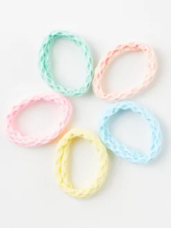 Accessoarer>Lindex 5-Pack Harsnoddar Light Pink