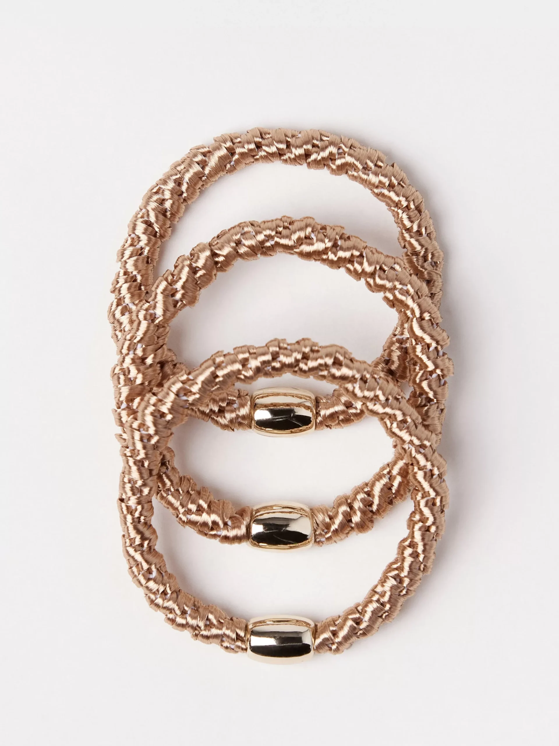 Accessoarer>Lindex 3-Pack Harsnoddar Beige
