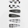 Accessoarer>Lindex 6-Pack Harspannen Black