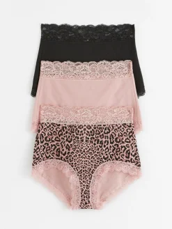 Trosor>Lindex 3-Pack High Waist Trosa Dusty Pink