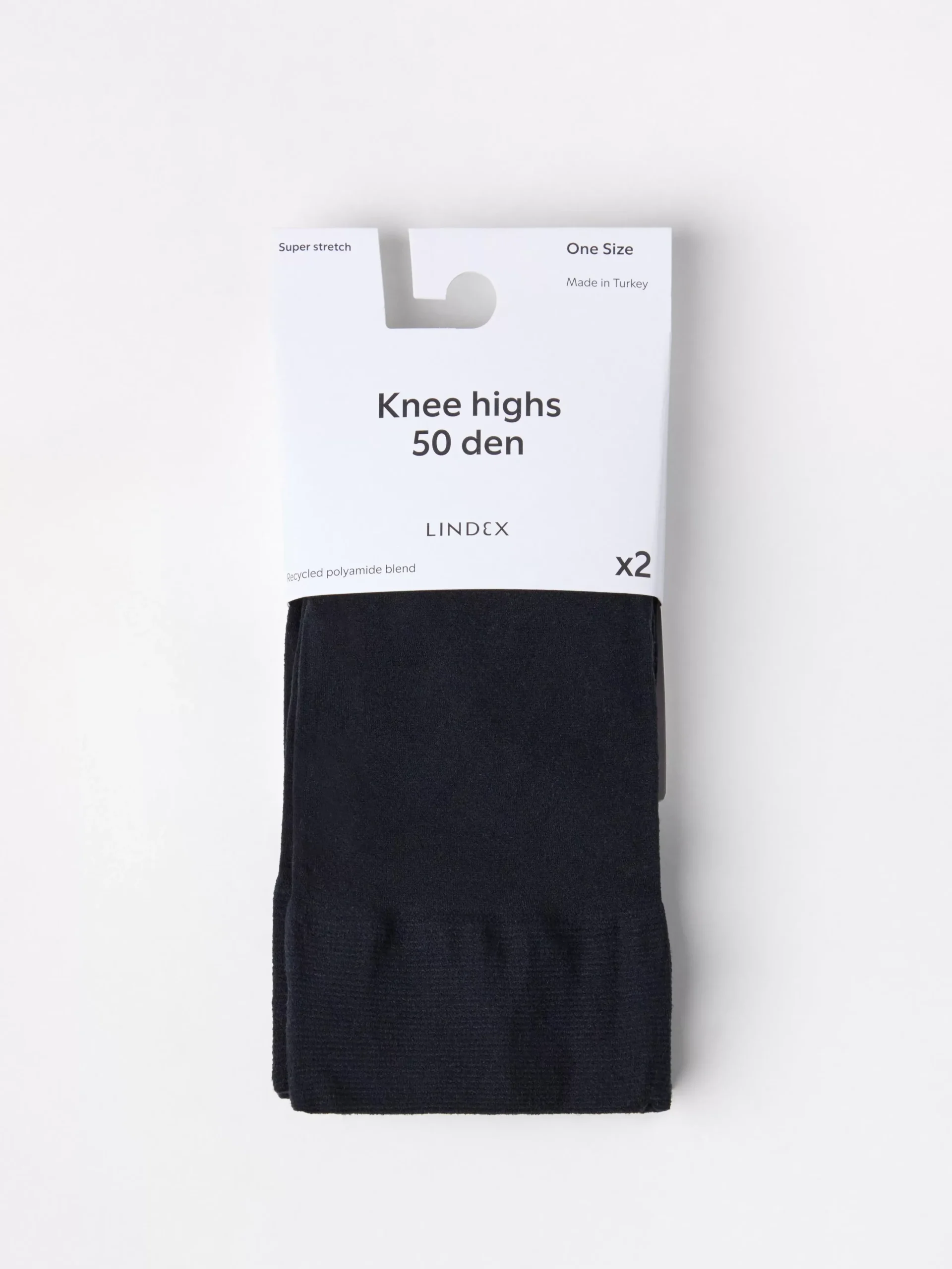 Strumpor>Lindex 2-Pack Knastrumpor, 50 Denier Black