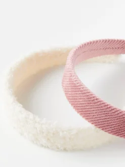 Accessoarer>Lindex 2-Pack Lurviga Diadem Light Beige