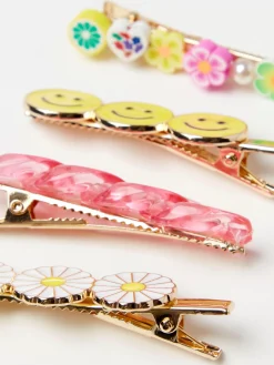 Accessoarer>Lindex 4-Pack Metallharspannen Med Motiv Gold