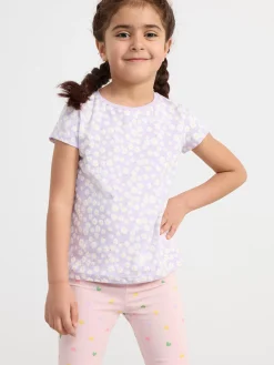 Toppar & T-Shirts>Lindex 2-Pack Monstrade T-Shirts Light Lilac