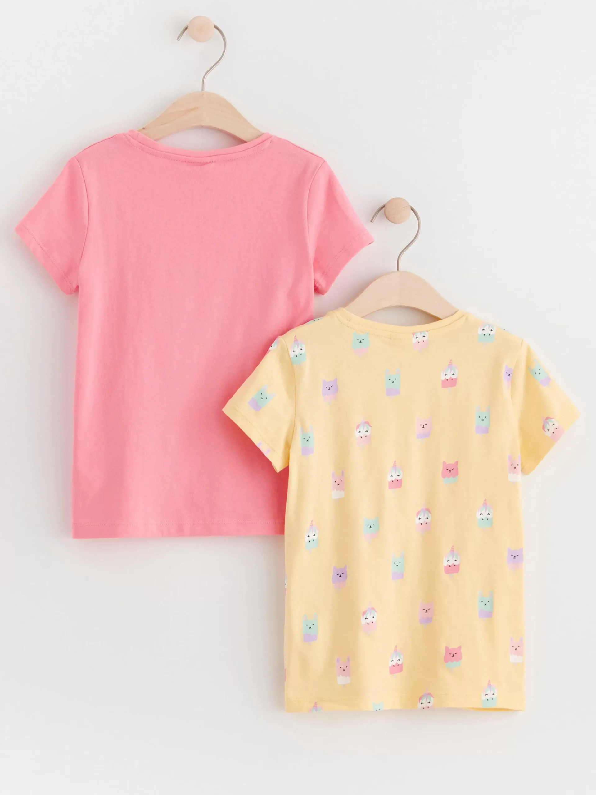Toppar & T-Shirts>Lindex 2-Pack Monstrade T-Shirts Light Yellow