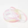 Accessoarer>Lindex 6-Pack Regnbagsfargade Plastarmband Light Pink
