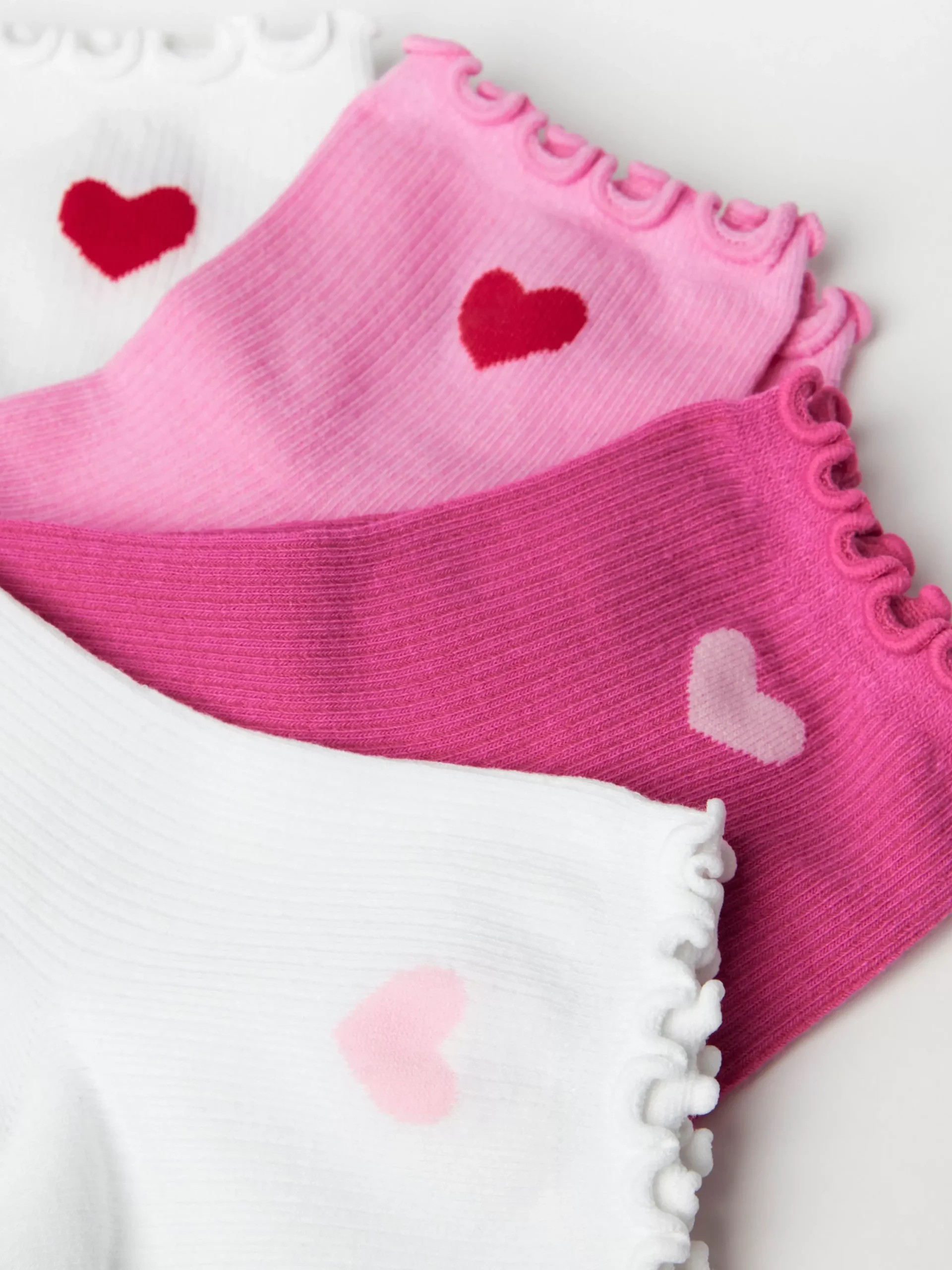 Strumpor>Lindex 4-Pack Ribbade Ankelstrumpor Dark Pink