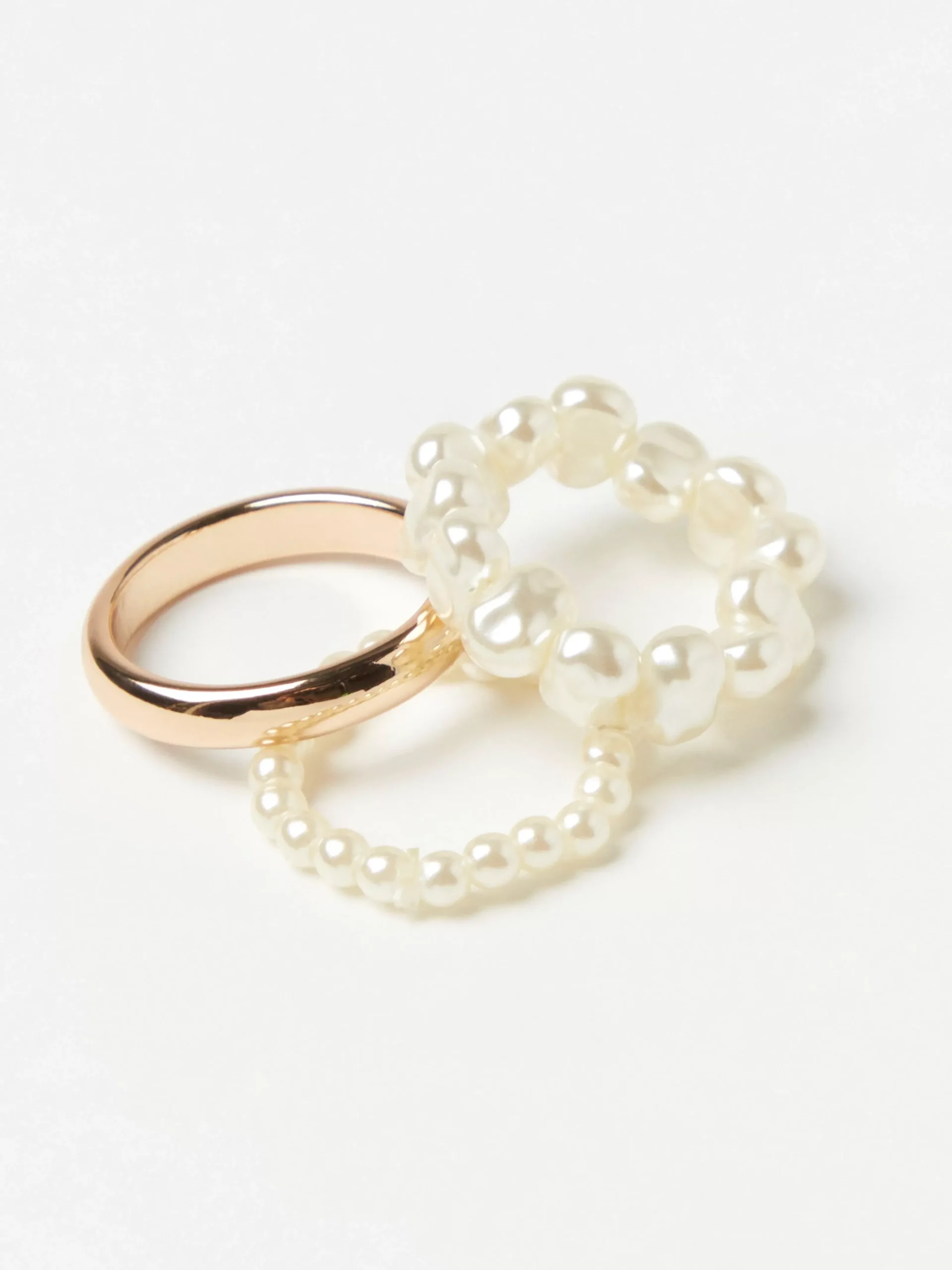 Accessoarer>Lindex 3-Pack Ringar Gold