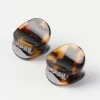 Accessoarer>Lindex 2-Pack Runda Harklammor Dark Brown