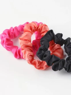 Accessoarer>Lindex 3-Pack Satinscrunchies Black