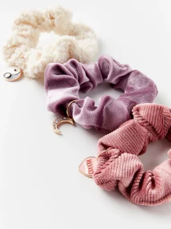 Accessoarer>Lindex 3-Pack Scrunchies Light Beige