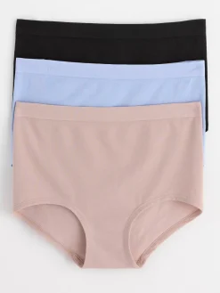 Trosor>Lindex 3-Pack Seamless High Waist Trosor Light Dusty Blue