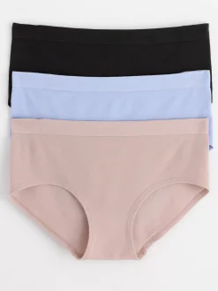 Trosor>Lindex 3-Pack Seamless Regular Waist Trosor Light Dusty Blue