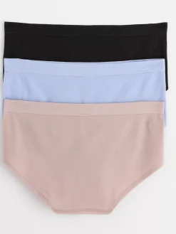 Trosor>Lindex 3-Pack Seamless Regular Waist Trosor Light Dusty Blue