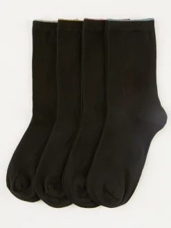Strumpor>Lindex 4-Pack Sockor Black