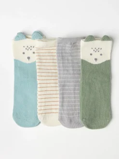 Strumpor & Strumpbyxor>Lindex 4-Pack Strumpor Dusty Green