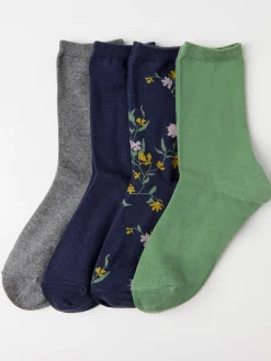 Strumpor>Lindex 4-Pack Strumpor Dark Dusty Blue