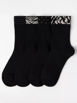 Strumpor>Lindex 4-Pack Strumpor Black