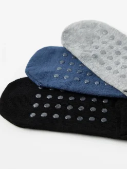 Underkläder>Lindex 3-Pack Strumpor Med Fordon Och Antislip Dark Dusty Blue