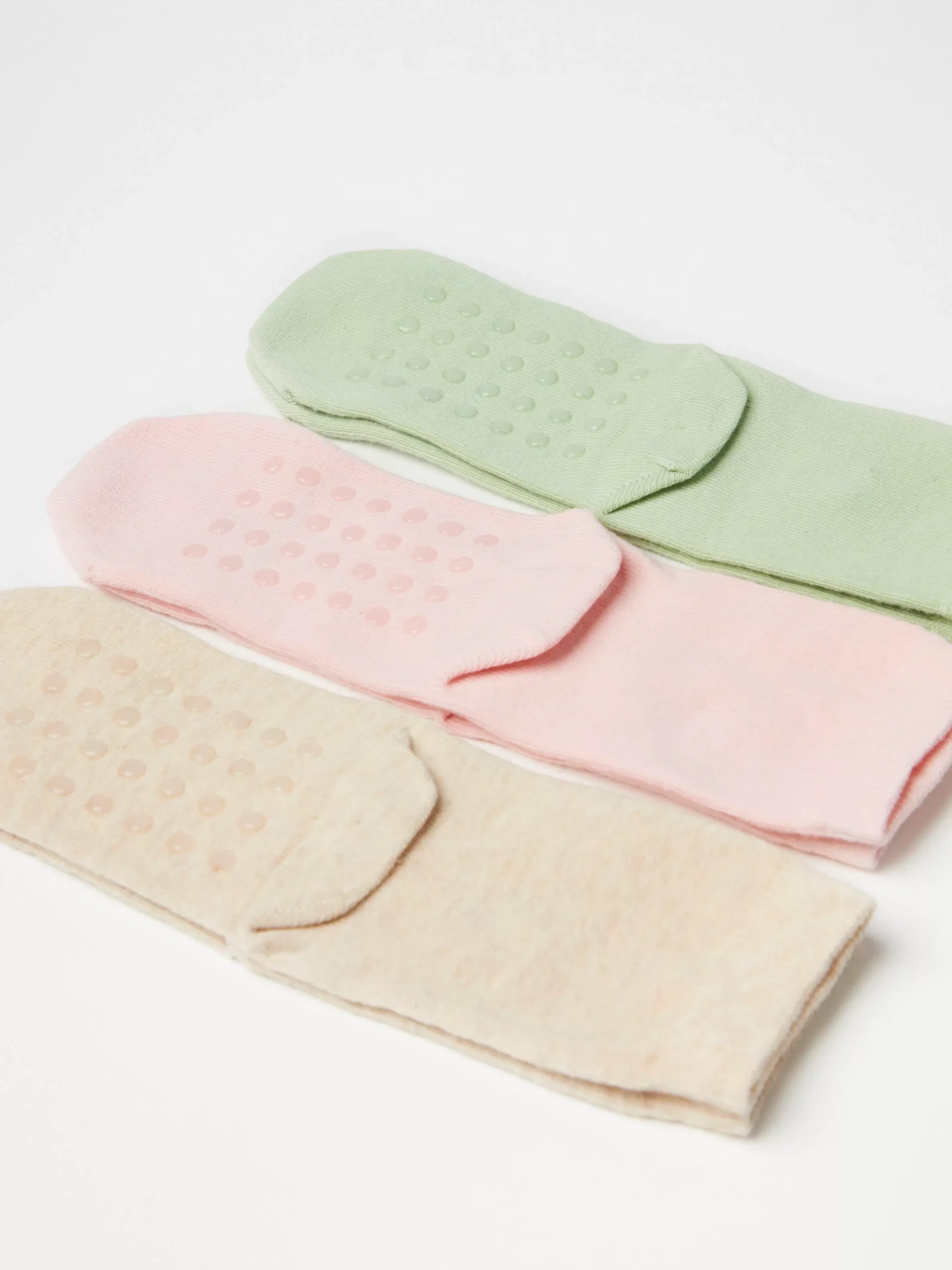 Underkläder>Lindex 3-Pack Strumpor Med Katter Och Antislip Light Dusty Green