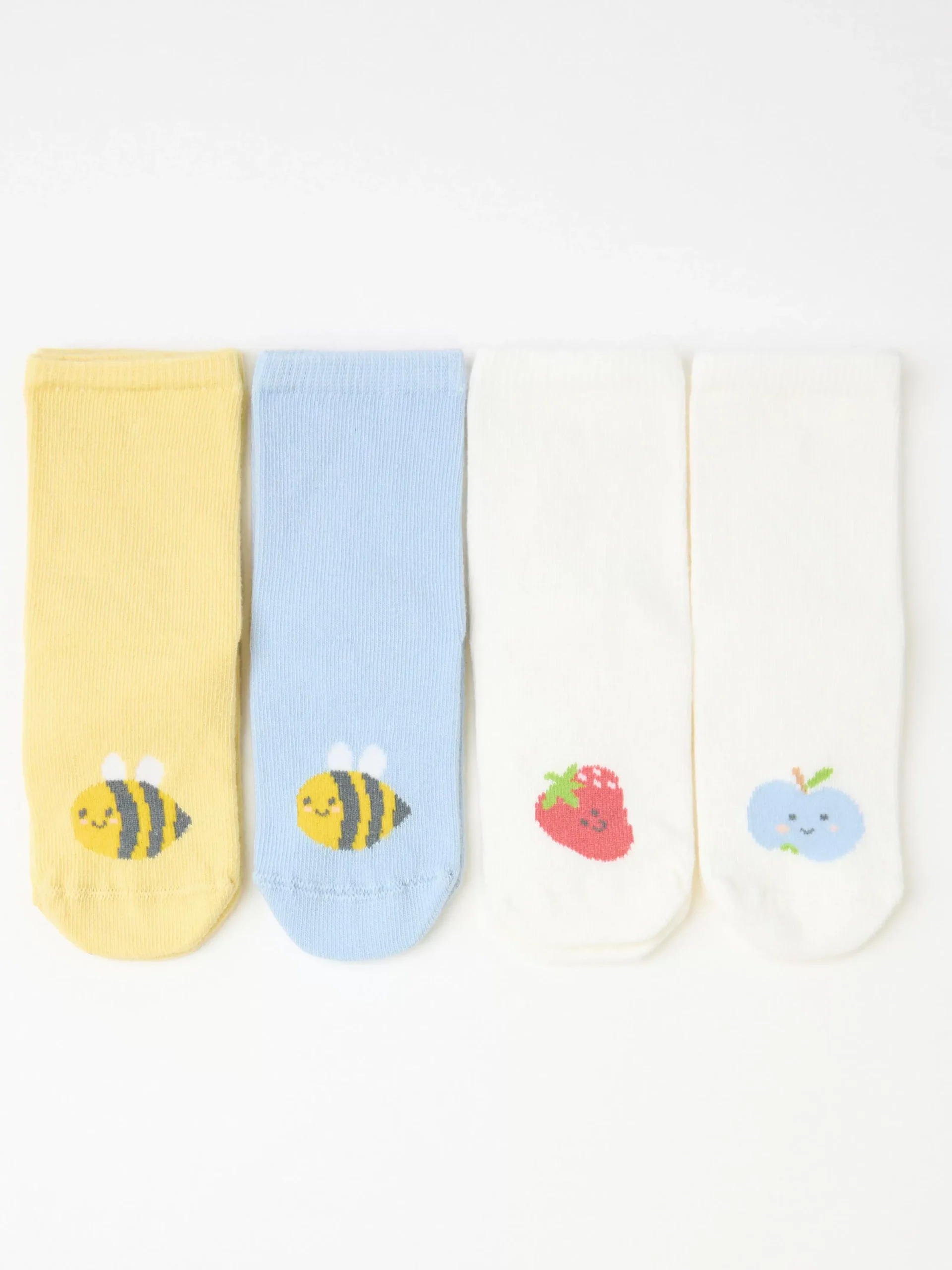 Strumpor & Strumpbyxor>Lindex 4-Pack Strumpor Med Motiv Light Dusty Blue