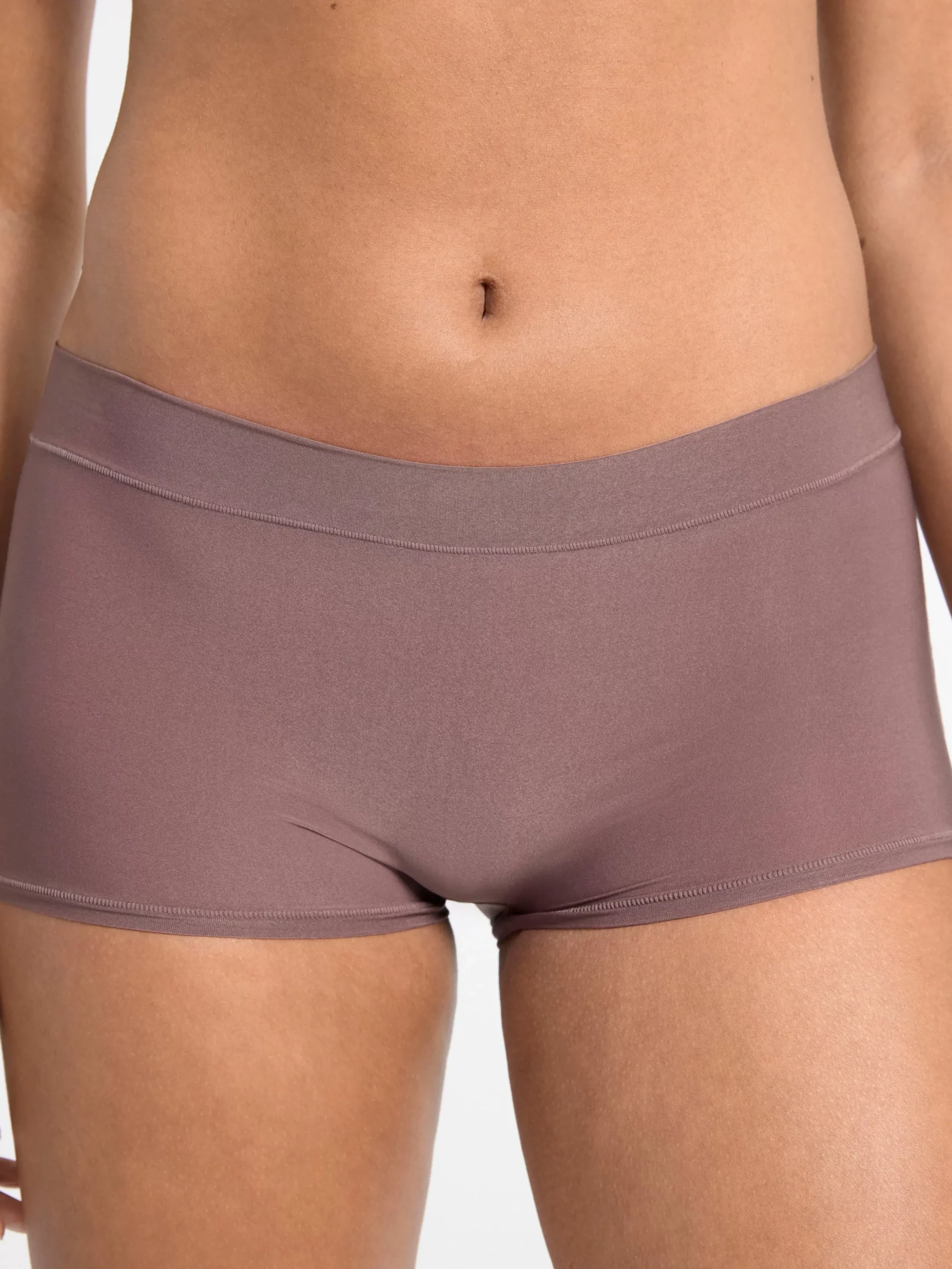 Trosor>Lindex 3-Pack Superstretchiga Boxertrosor Med Hog Midja Dark Dusty Brown