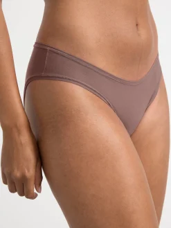 Trosor>Lindex 3-Pack Superstretchiga Trosor Med Normalhog Midja Dark Dusty Brown
