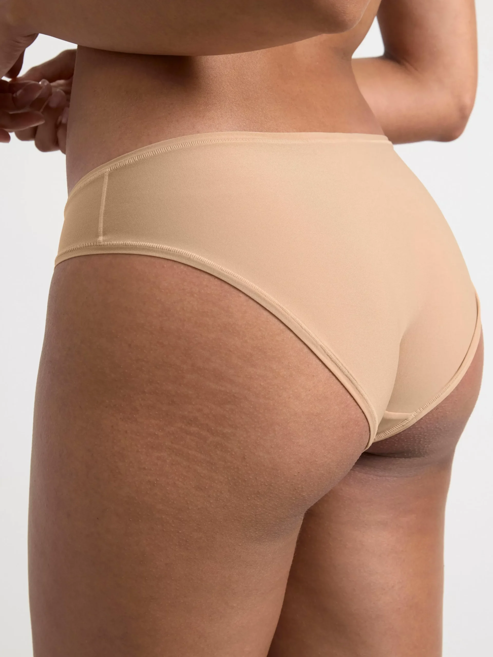 Trosor>Lindex 3-Pack Superstretchiga Trosor Med Normalhog Midja Dark Dusty Brown
