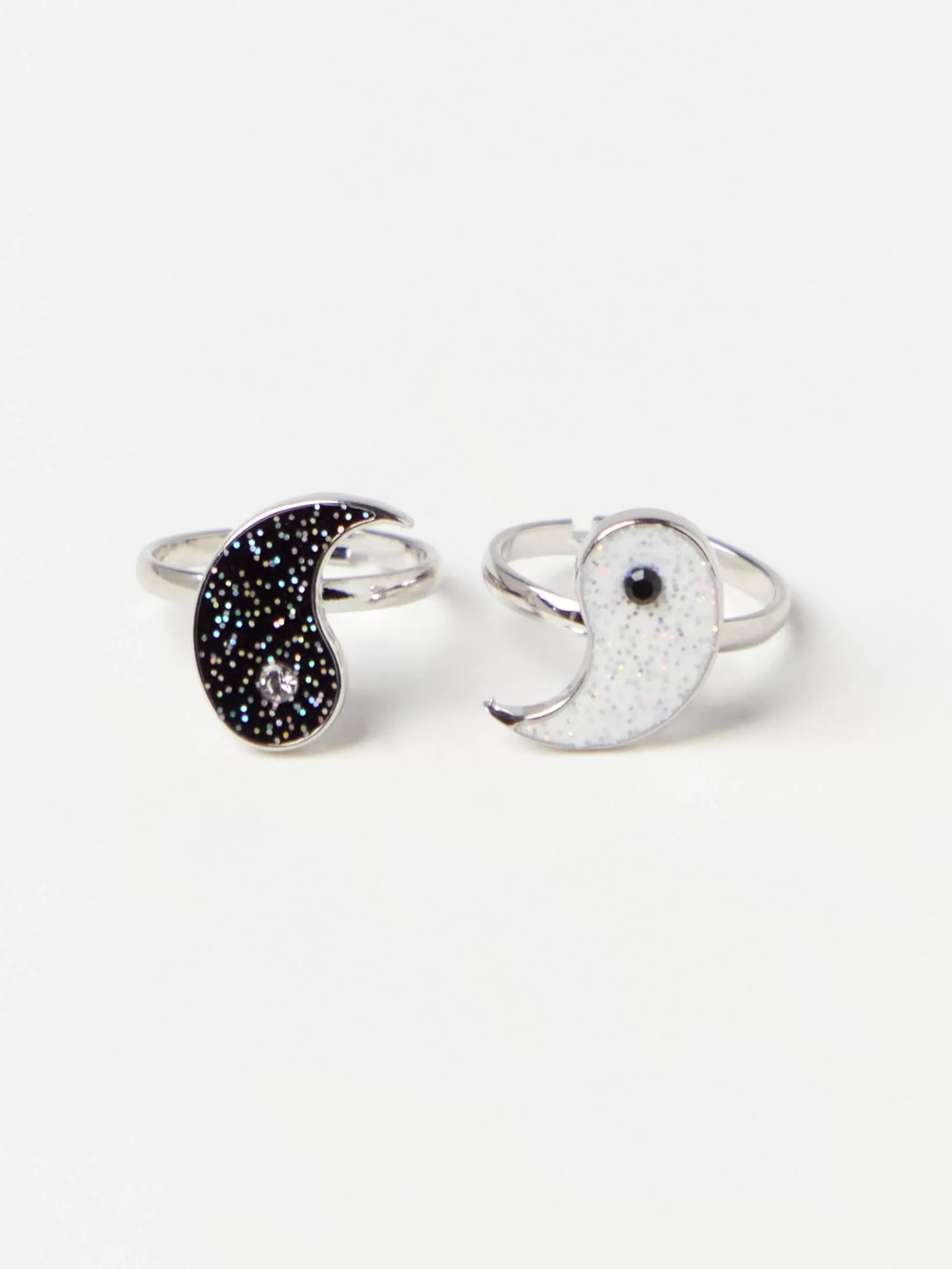 Accessoarer>Lindex 2-Pack Yin- Och Yangringar Silver
