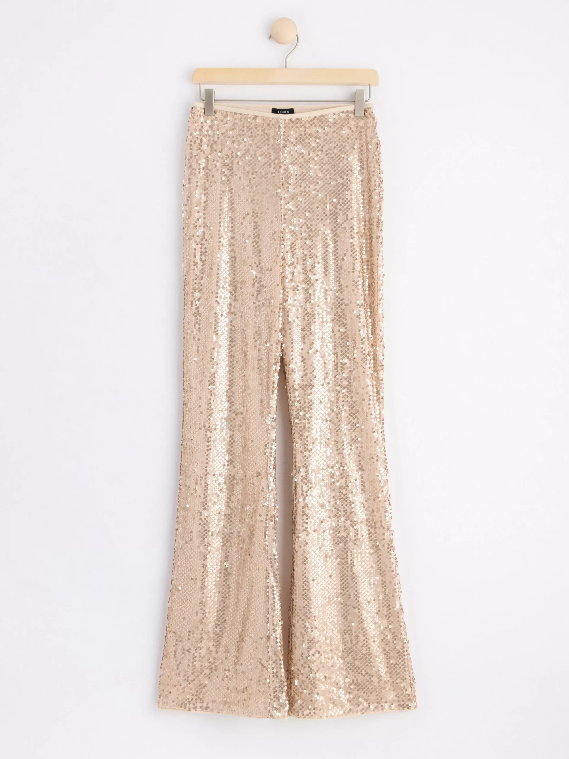 Byxor>Lindex Paljettbyxa Light Beige