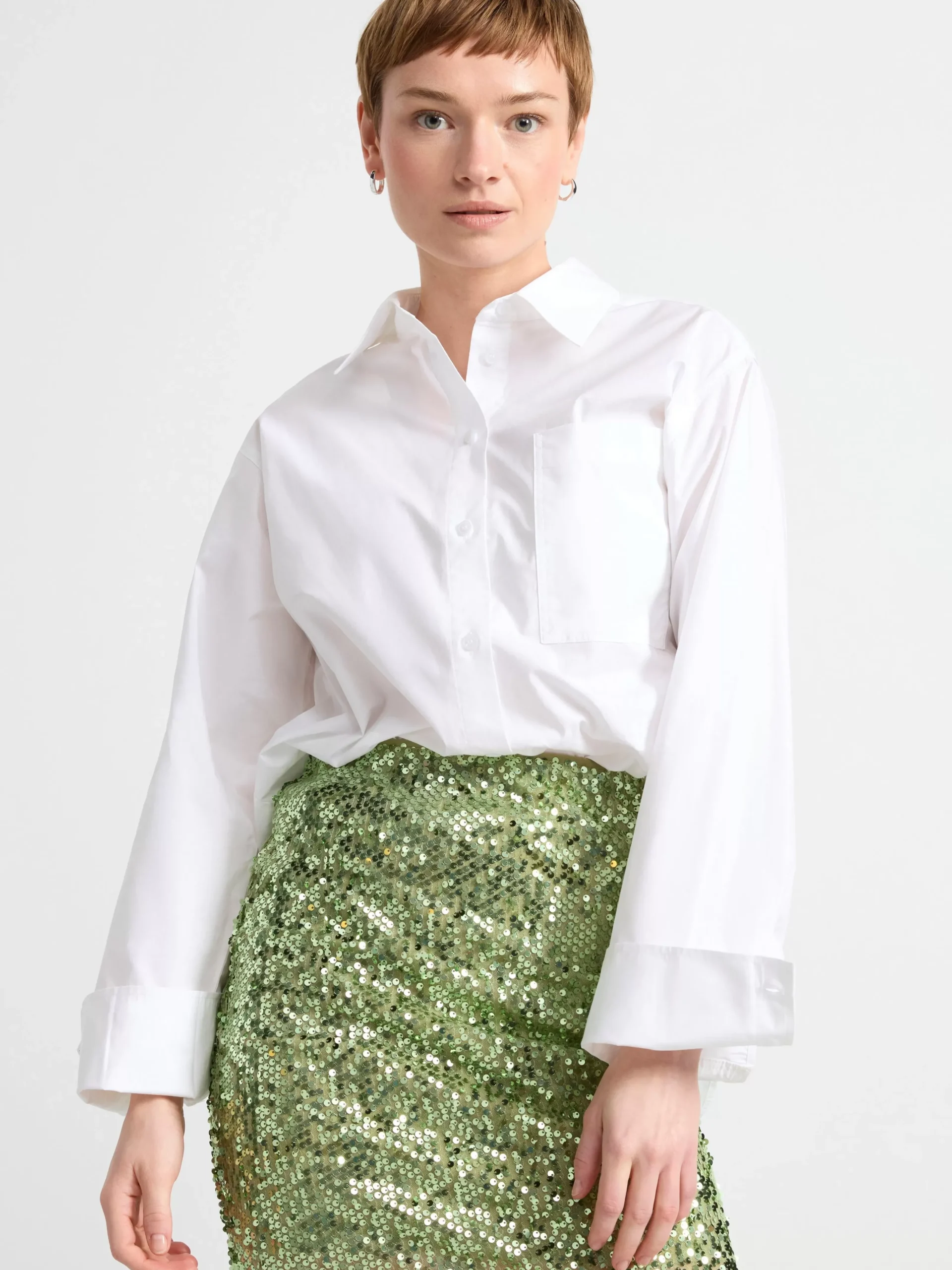 Kjolar>Lindex Paljettkjol Green