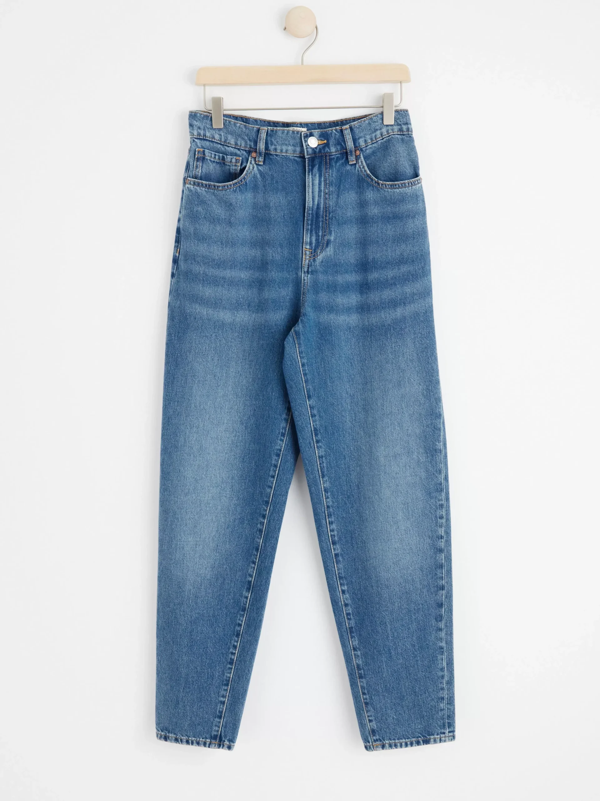 Jeans>Lindex Pam Mom High Waist Jeans Denim Blue