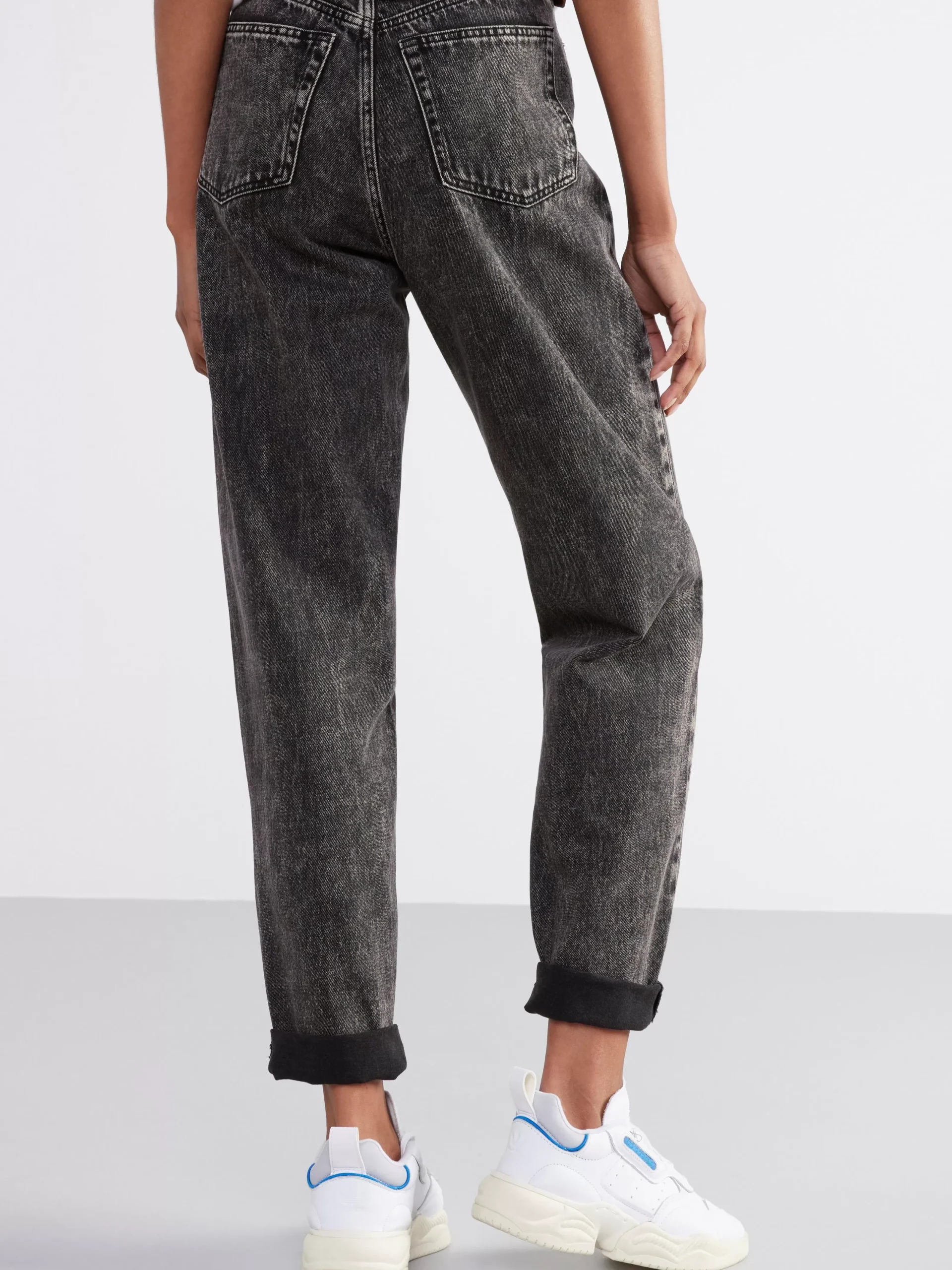 Jeans>Lindex Pam Mom High Waist Jeans Black
