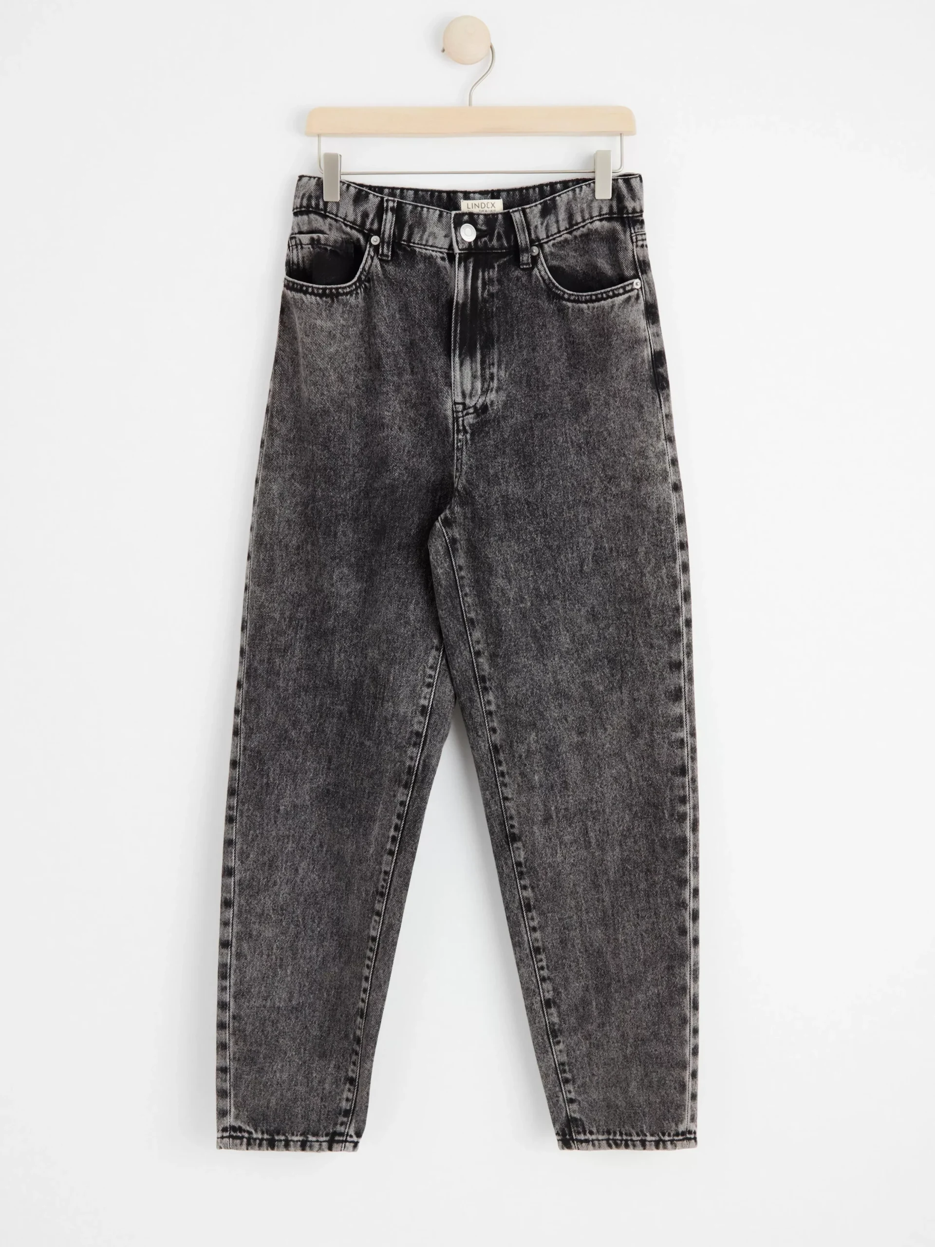 Jeans>Lindex Pam Mom High Waist Jeans Black