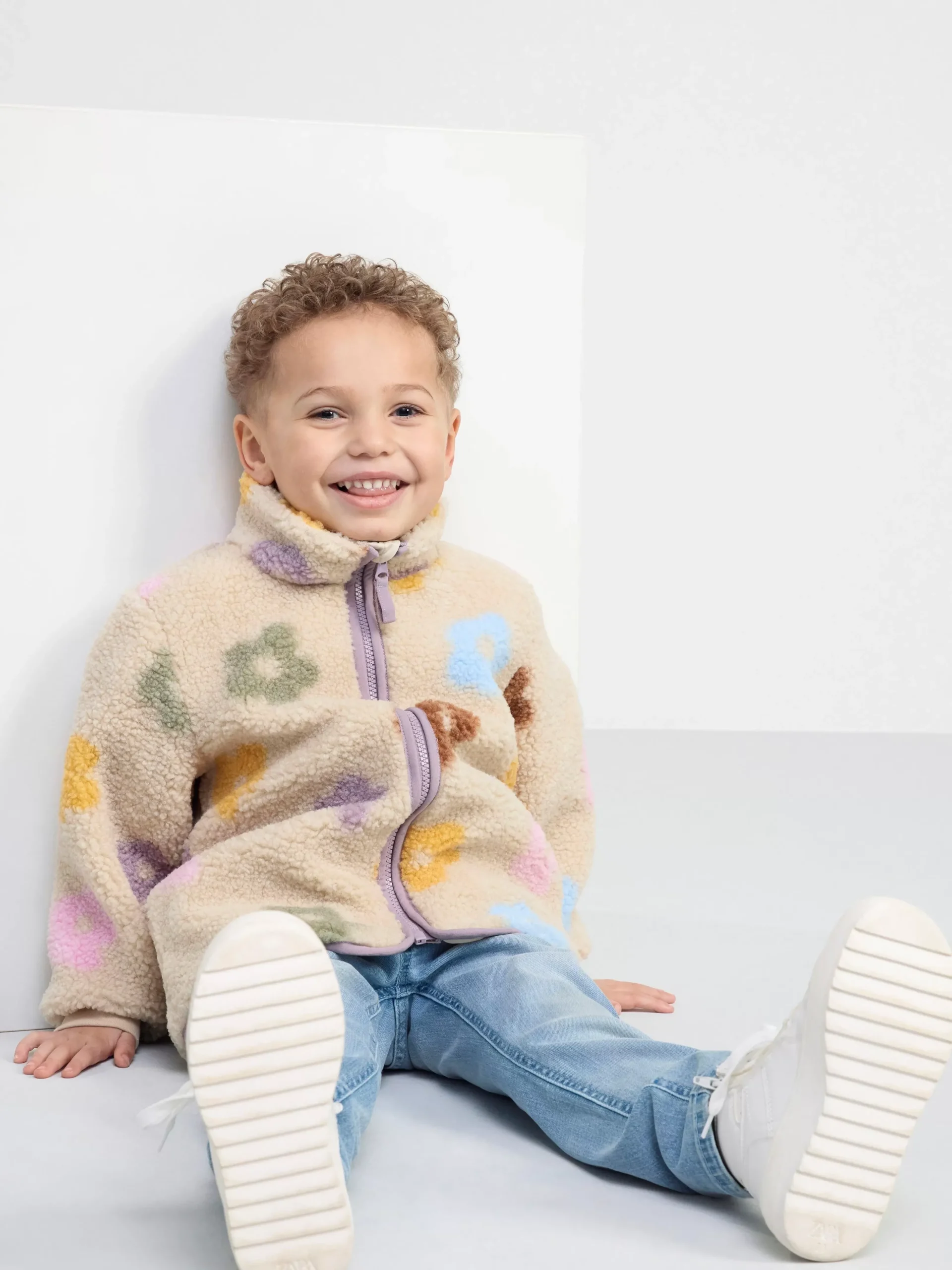 Ytterkläder>Lindex Pilejacka Med Monster Light Dusty Lilac
