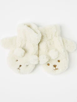 Accessoarer>Lindex Pilevantar Med Bjornmotiv Light Beige