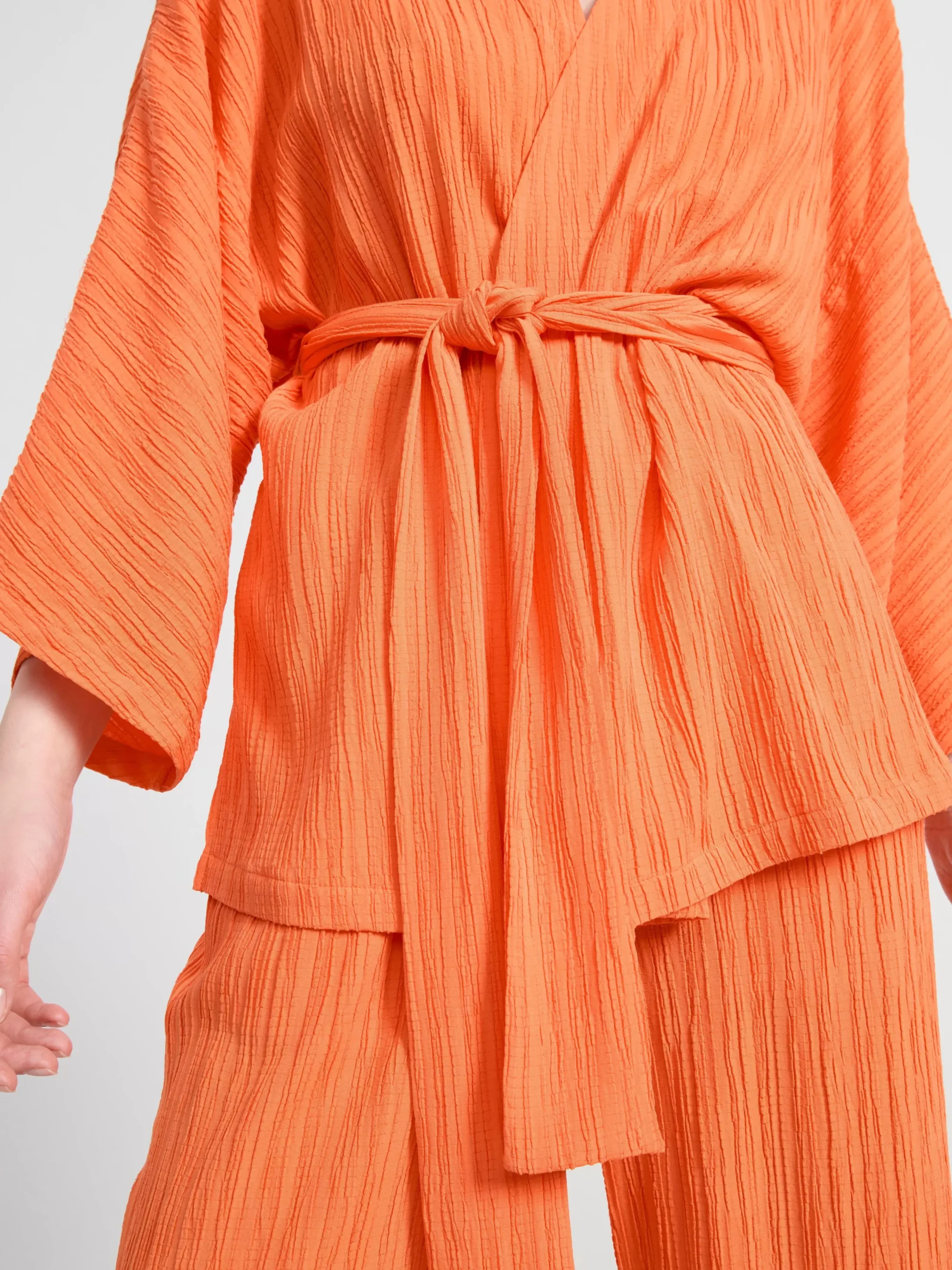 Kavajer>Lindex Plisserad Kimono Orange