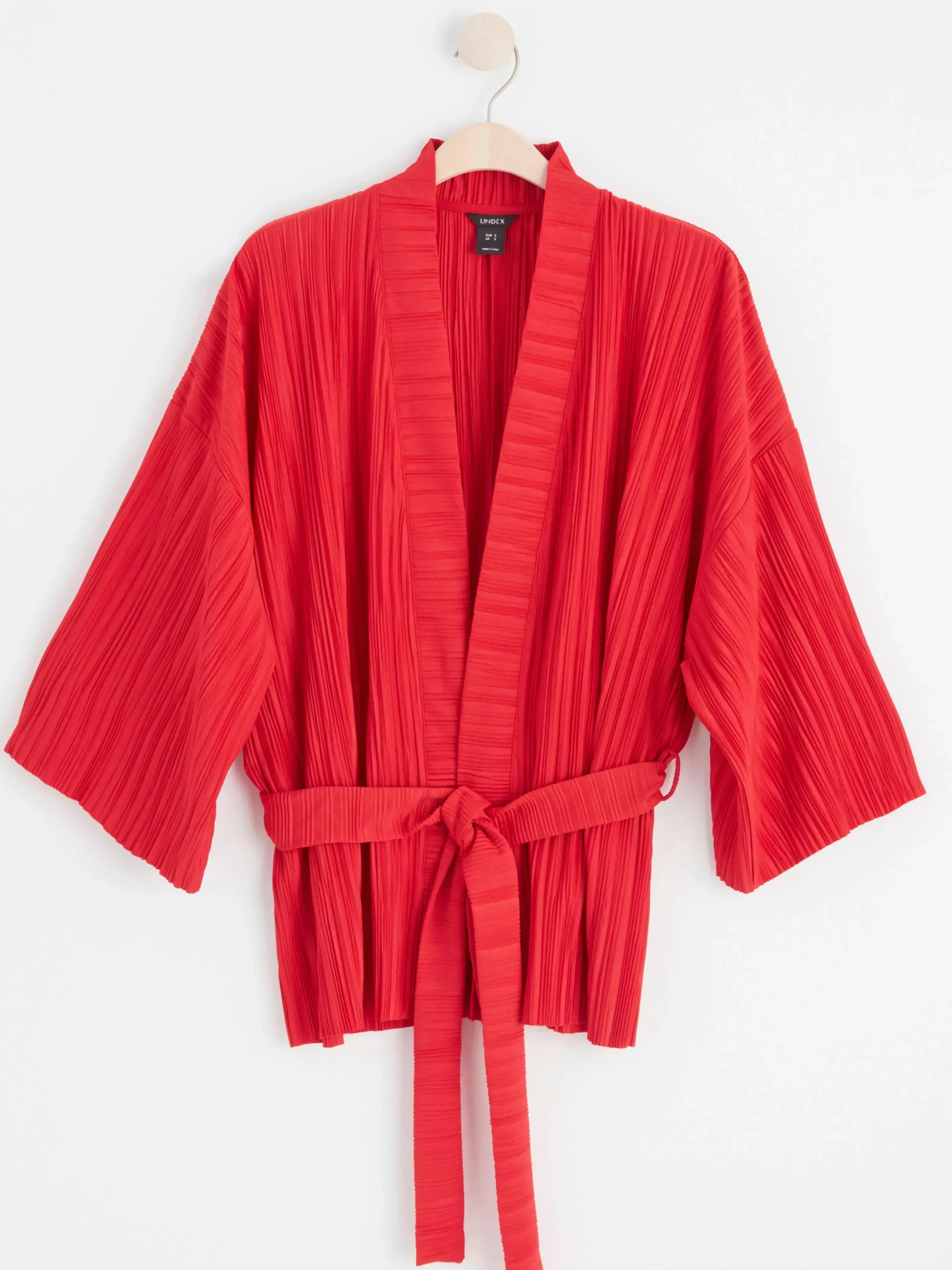 Kavajer>Lindex Plisserad Kimono Dark Red