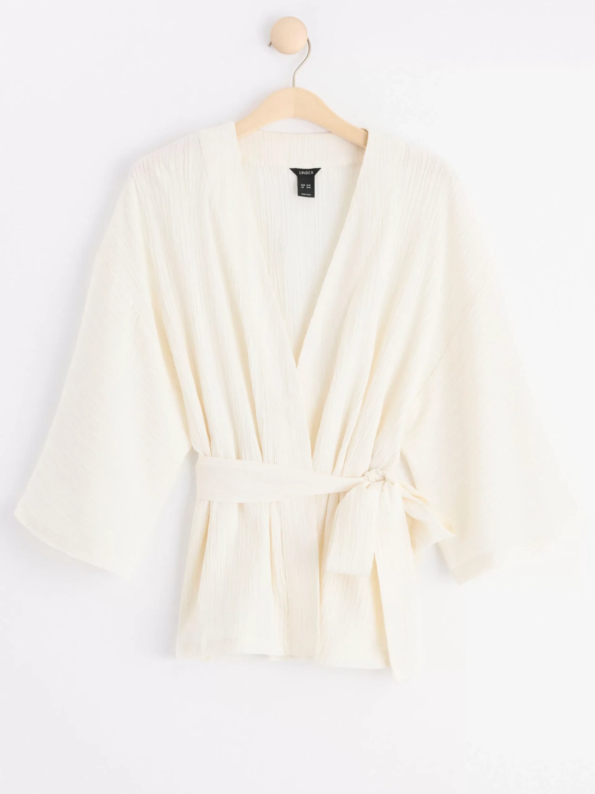 Kavajer>Lindex Plisserad Kimono Light White