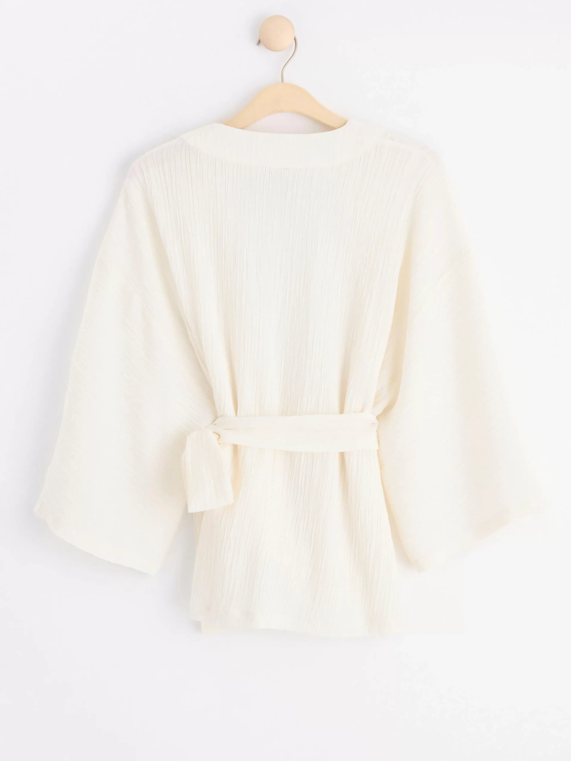 Kavajer>Lindex Plisserad Kimono Light White