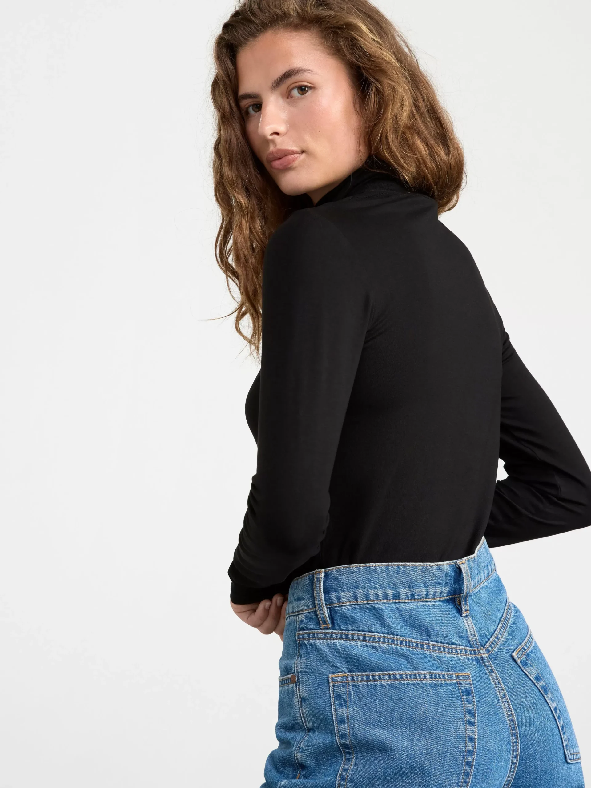 Toppar & T-Shirts>Lindex Polotroja Black