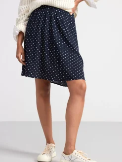 Kjolar>Lindex Prickig Minikjol Dark Navy