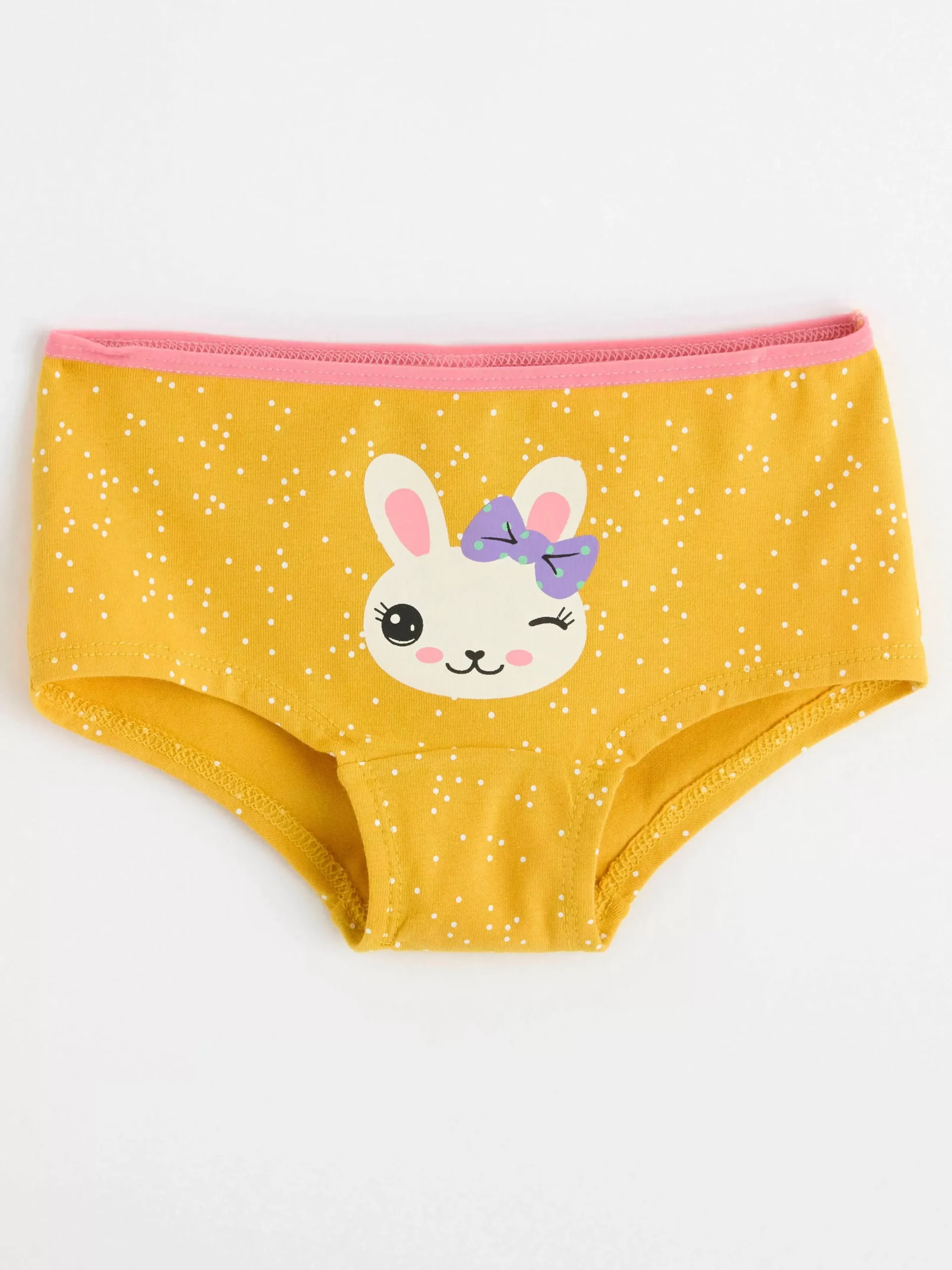 Underkläder>Lindex Prickig Trosa Med Kanin Dark Dusty Yellow