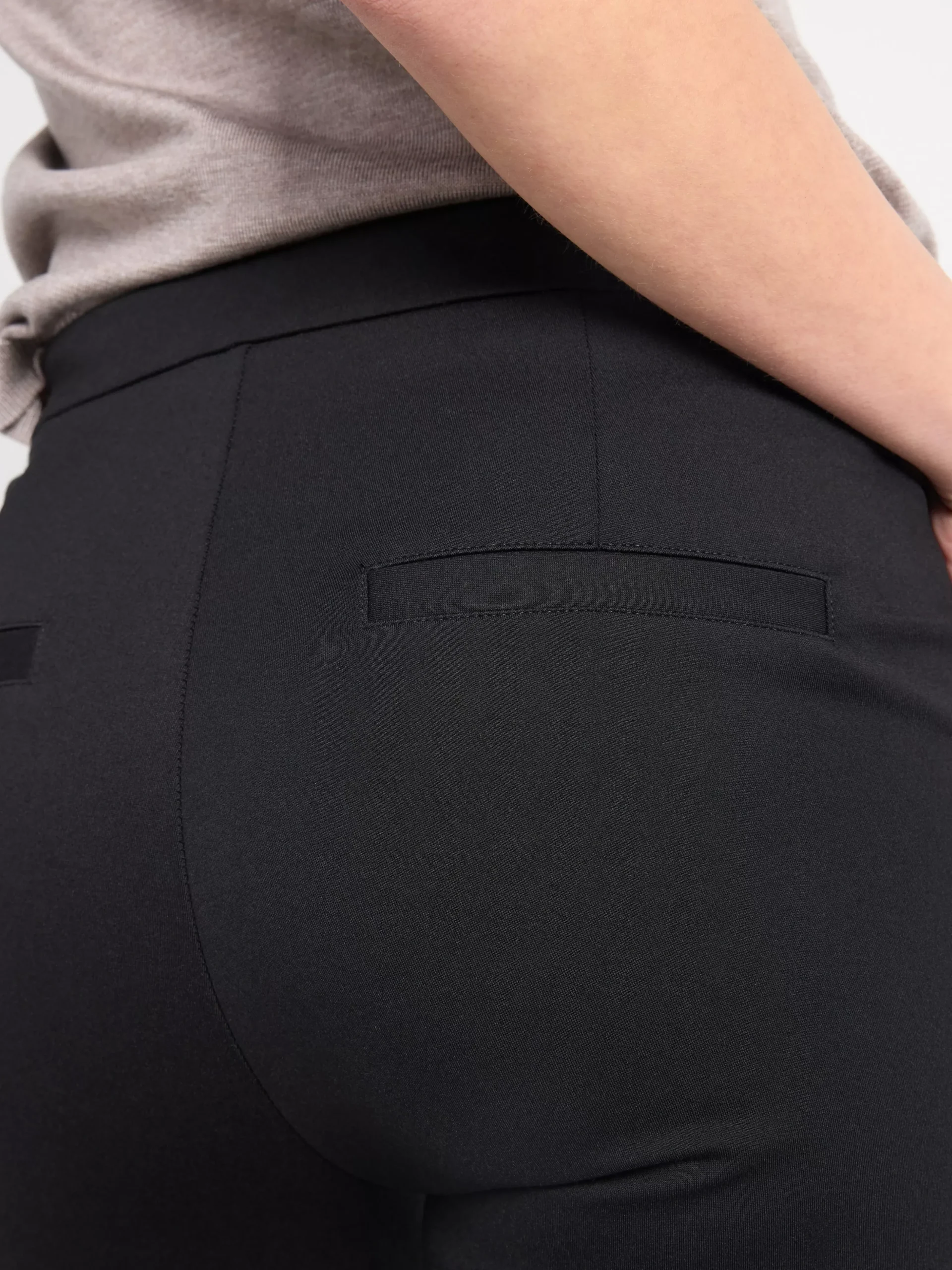 Byxor>Lindex Puntobyxa Med Rak Passform Black