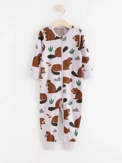 Pyjamas>Lindex Pyjamas Med Bavrar Light Lilac