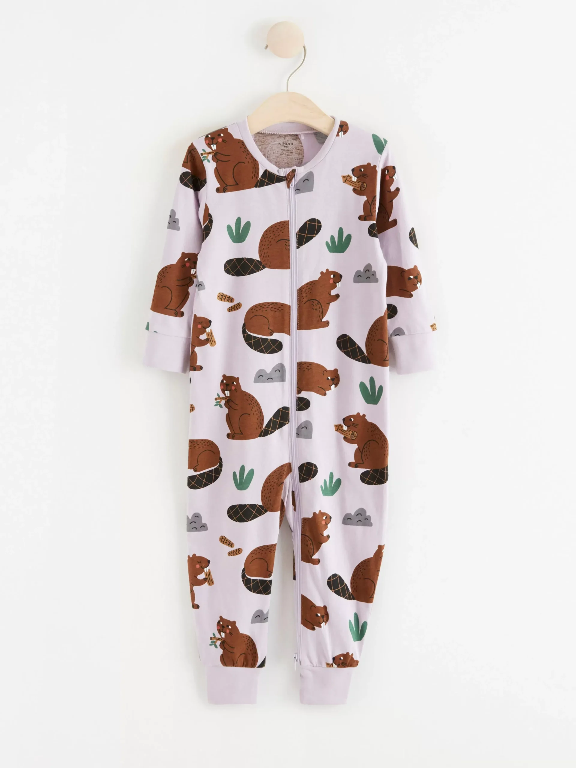 Pyjamas>Lindex Pyjamas Med Bavrar Light Lilac
