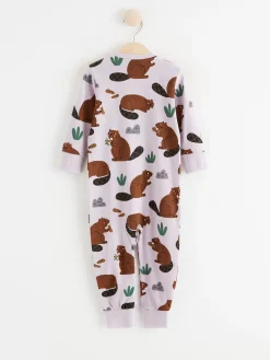 Pyjamas>Lindex Pyjamas Med Bavrar Light Lilac