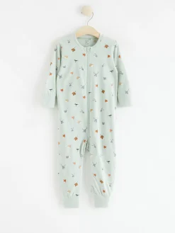 Pyjamas>Lindex Pyjamas Med Djur Light Aqua