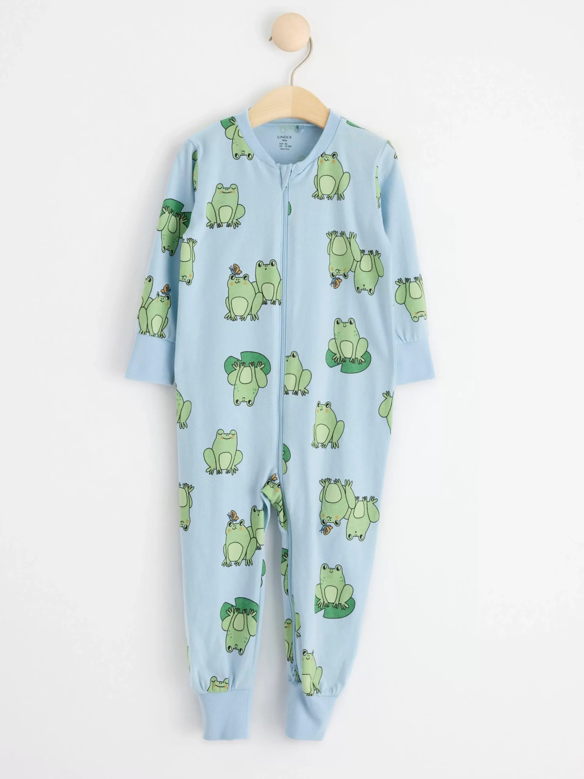 Pyjamas>Lindex Pyjamas Med Grodor Light Blue